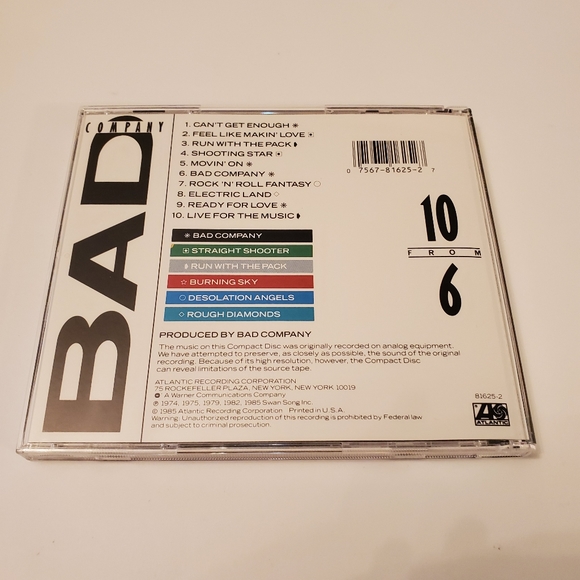 Bad Company CD 10 from 6 - Picture 4 of 4